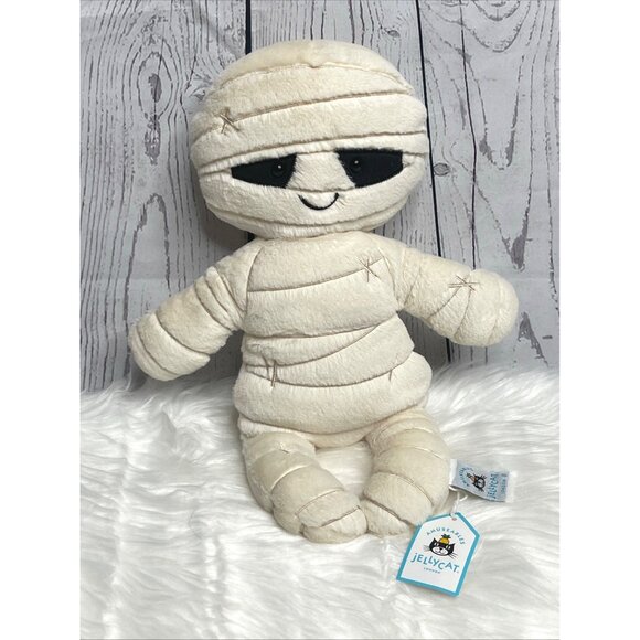 Jellycat Halloween Spooky Mummy Bob Soft Plush Toy 12 in With Tag - Picture 1 of 5